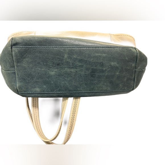 The Sak Landis Multi-Color Leather Tote in Cream, Brown, Green - Picture 7 of 10